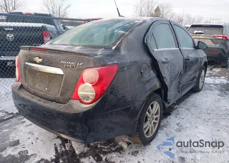 2013 Chevrolet Sonic Lt Auto из США, поврежденный, VIN 1G1JC5SH3D4108390
